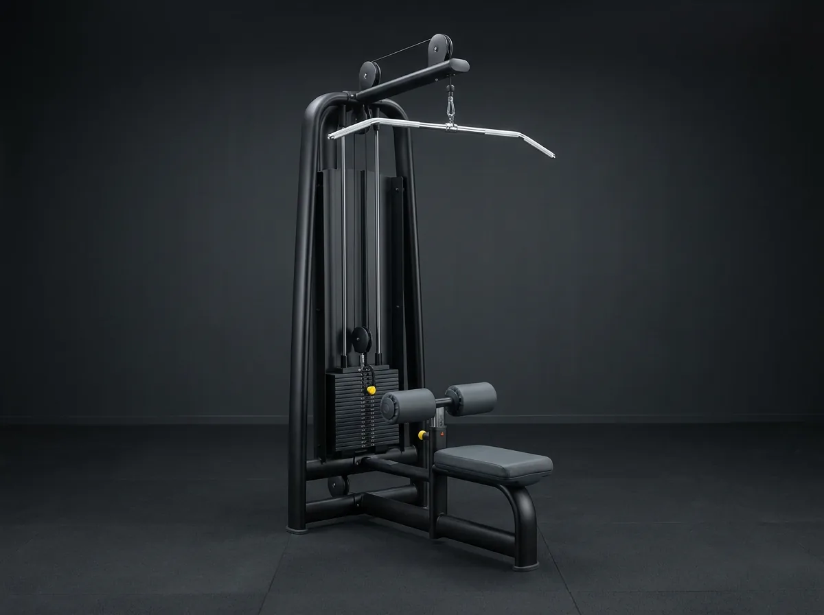 Lat Pulldown (Latissimus dorsi, upper back & biceps)